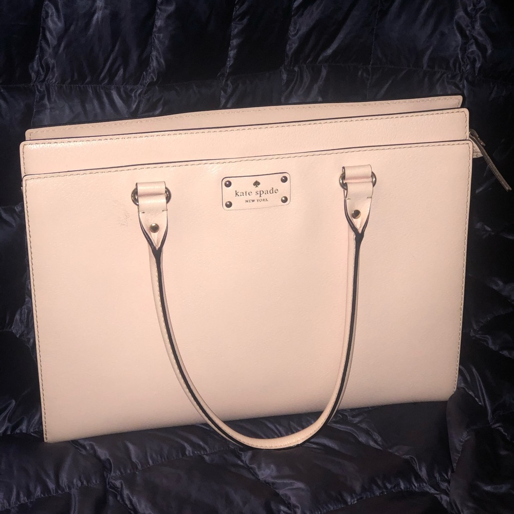Kate Spade blush purse 100% leather